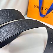 Louis Vuitton Black Belt 4 cm 01 - Black Hardware - 2