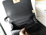 Chanel Boy Bag Grain Calfskin Black Gold Hardware Size 20.5 x 12 x 8.5 cm - 3