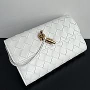 Bottega Veneta Andiamo Clutch Wallet White Size 19 x 11.5 x 3 cm - 4