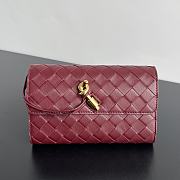 Bottega Veneta Andiamo Clutch Wallet Red Size 19 x 11.5 x 3 cm - 1