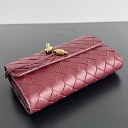 Bottega Veneta Andiamo Clutch Wallet Red Size 19 x 11.5 x 3 cm - 2