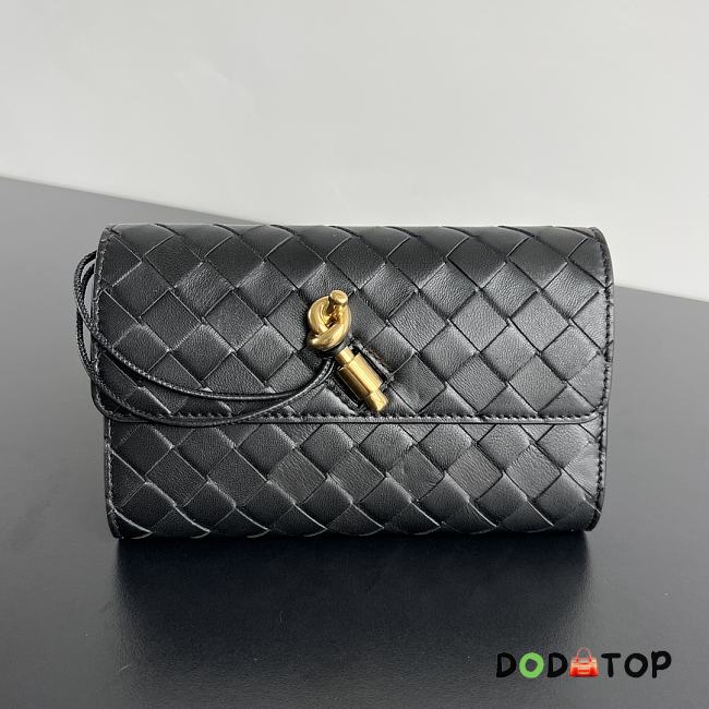 Bottega Veneta Andiamo Clutch Wallet Black Size 19 x 11.5 x 3 cm - 1