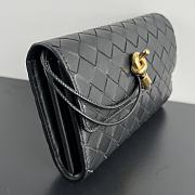 Bottega Veneta Andiamo Clutch Wallet Black Size 19 x 11.5 x 3 cm - 3