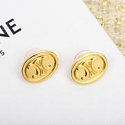 Celine Oval Arc de Triomphe Earrings - 3