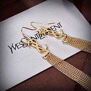 YSL Saint Laurent Tassel Chain Earrings - 2