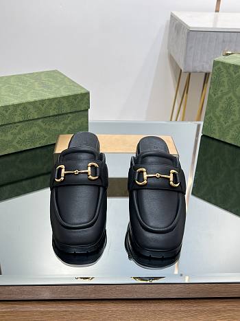 Gucci Muller Half Slippers Black 