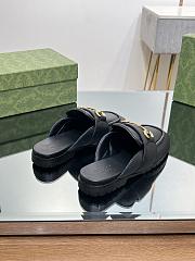 Gucci Muller Half Slippers Black  - 6