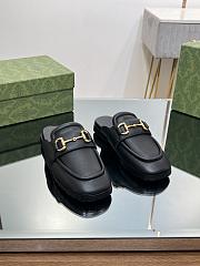 Gucci Muller Half Slippers Black  - 5