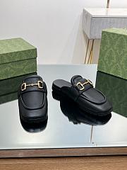 Gucci Muller Half Slippers Black  - 4