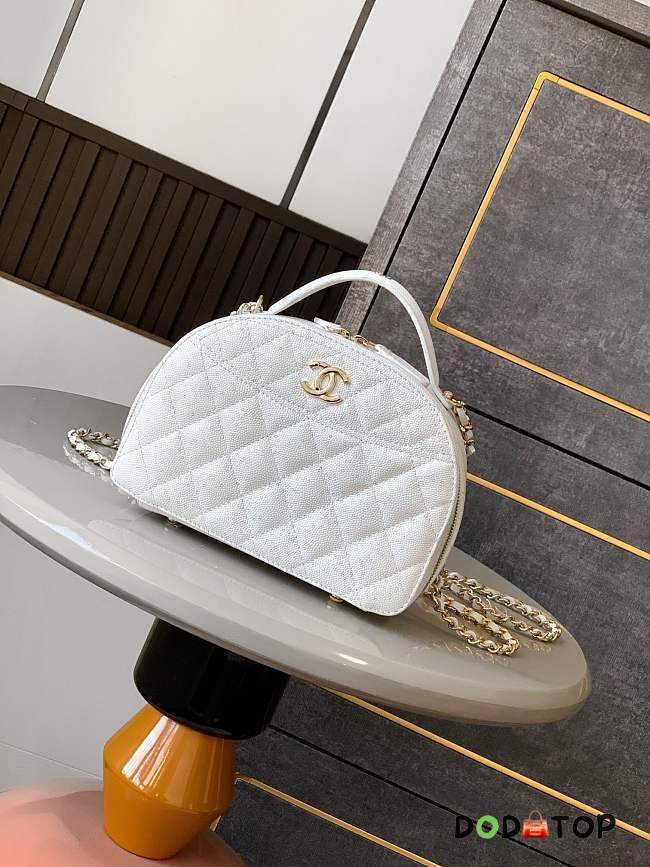 Chanel Bowling Handle Bag White Size 20 cm - 1