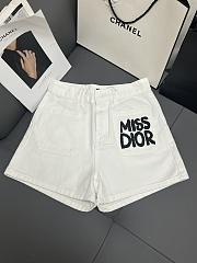 Dior Jean Shorts White - 1