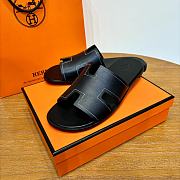 Hermes Black Men's Slippers  - 3