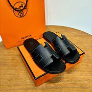 Hermes Black Men's Slippers  - 4