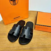 Hermes Black Men's Slippers  - 6