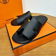 Hermes Black Men's Slippers 01 - 3