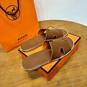 Hermes Brown Men's Slippers - 5