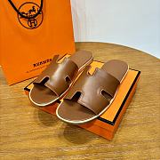 Hermes Brown Men's Slippers - 2