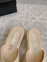 Chanel Beige Thick-Soled Sandals - 3