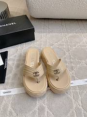 Chanel Beige Thick-Soled Sandals - 2