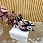 Amina Muaddi High Heel Dark Blue - 1