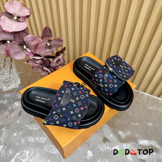 Louis Vuitton Black Flats - 1