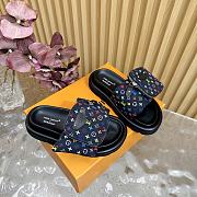 Louis Vuitton Black Flats - 1