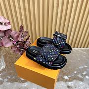 Louis Vuitton Black Flats - 3