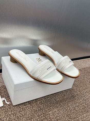 Dior Dway Flats White