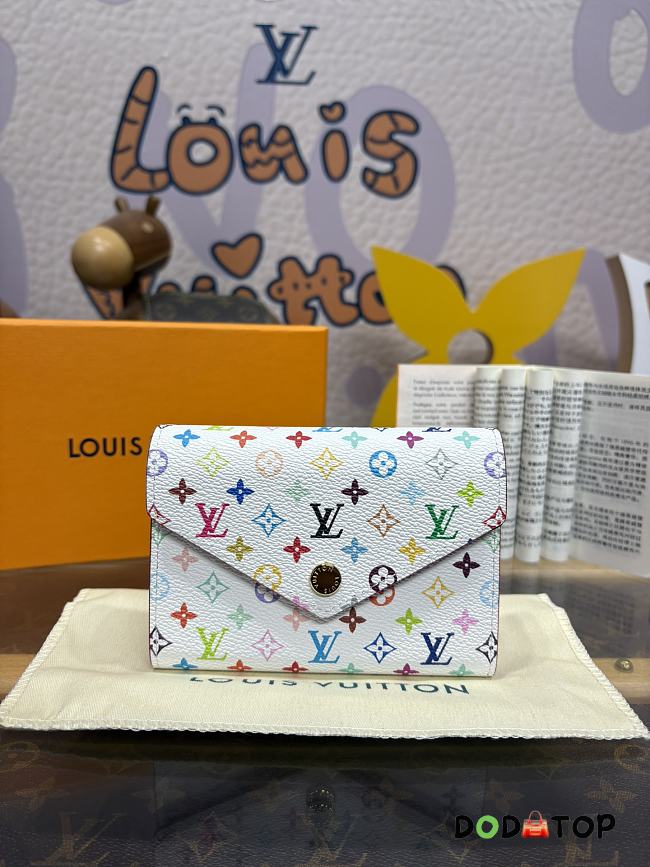 Louis Vuitton Victorine White Wallet M14163 Size 12 x 9.5 x 2.5 cm - 1