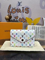 Louis Vuitton Victorine White Wallet M14163 Size 12 x 9.5 x 2.5 cm - 1