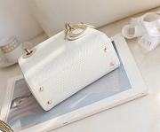 Dior Lady Mini Lizard White Leather Size 17 x 15 x 7 cm - 3