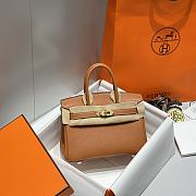 Hermes Mini Birkin Brown Togo Leather with Gold Bucket Size 20 cm - 1