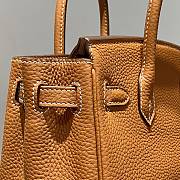 Hermes Mini Birkin Brown Togo Leather with Gold Bucket Size 20 cm - 5