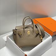 Hermes Mini Birkin Etoupe Togo Leather with Gold Bucket Size 20 cm - 3