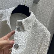 Chanel Sequins White Skirt Long Tweed Jacket Women - 5