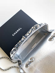 Chanel Sequin CF Silver Size 20 cm - 5