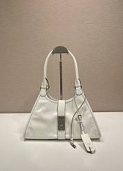 Prada White Handle Bag 1BG563 Size 30.5 x 17.5 x 9 cm - 1