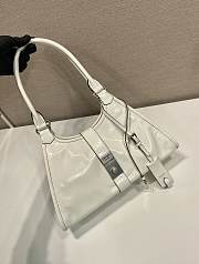 Prada White Handle Bag 1BG563 Size 30.5 x 17.5 x 9 cm - 3