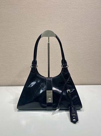 Prada Black Handle Bag 1BG563 Size 30.5 x 17.5 x 9 cm