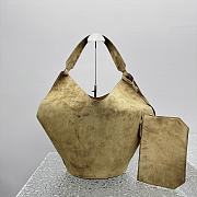 Khaite Medium Lotus Tote Bag Suade Brown Size 45 x 27 x 21.6 cm - 5