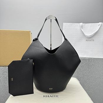 Khaite Medium Lotus Tote Bag Black Size 45 x 27 x 21.6 cm