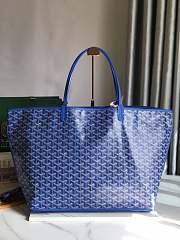 Goyard Reversible Anjou Double-Sided Tote Extra Large Blue Size 39 x 32 x 19 cm - 4