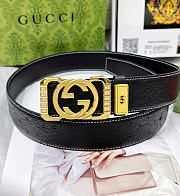 Gucci Belt 4 cm Gold/Silver - 3