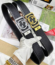 Gucci Belt 4 cm Gold/Silver - 2