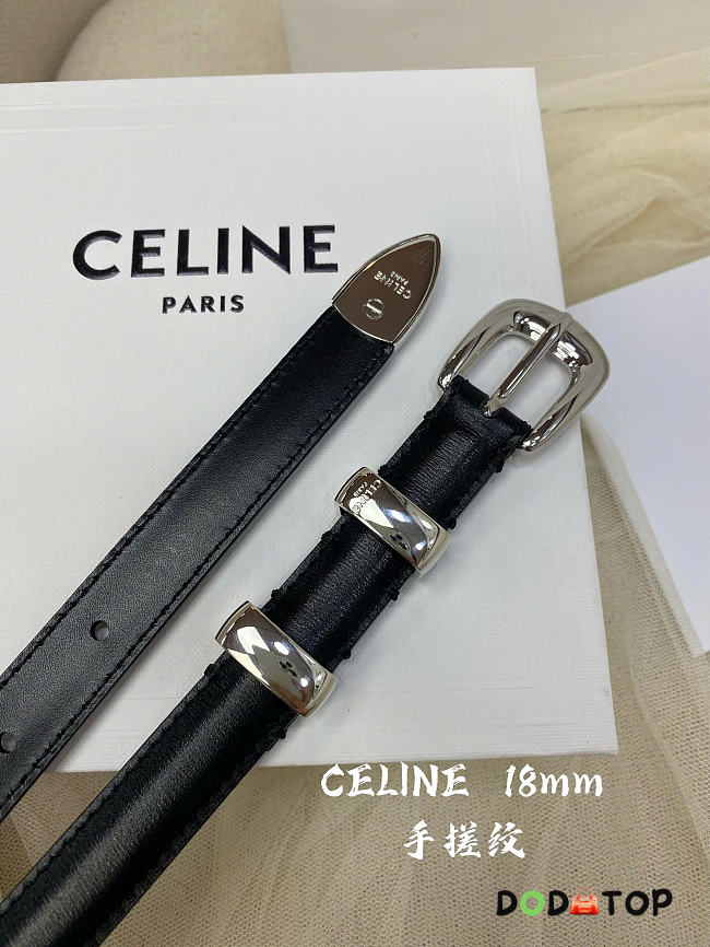 Celine Arc de Triomphe belt 1.8 cm Silver/Gold - 1