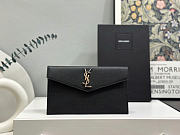 YSL Clutch Ball Pattern Black Silver Size 27 × 16 × 2 cm - 1