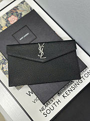 YSL Clutch Ball Pattern Black Silver Size 27 × 16 × 2 cm - 4