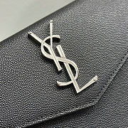 YSL Clutch Ball Pattern Black Silver Size 27 × 16 × 2 cm - 2