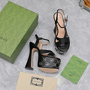 Gucci Toe Open Sandals Black 15.5 cm - 2