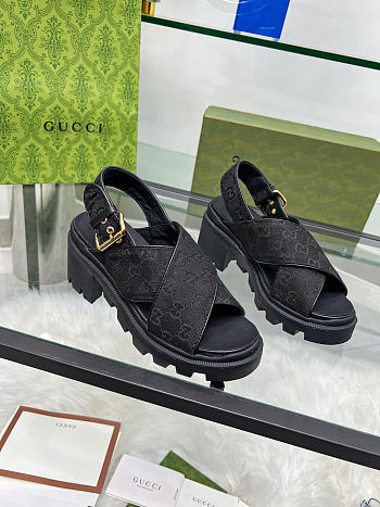 Gucci Black Sandals 5 cm